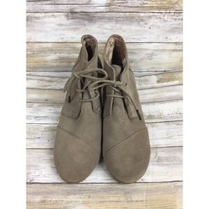 Tom's Women's Boots Us Size 11 Chukka Booties Leather Suede